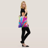 Farbige Flüssige Farbspritzer Tasche (Am Model)