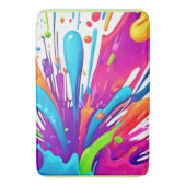 Farbige flüssige Paint Splashes Badematte (Vorderseite Vertikal)