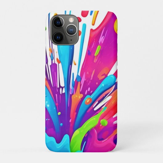 Farbige flüssige Paint Splashes Case-Mate iPhone Hülle (Rückseite)