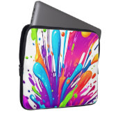 Farbige flüssige Paint Splashes Laptopschutzhülle (Vorne Rechts)