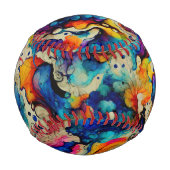 Farbige flüssige Tinte Baseball (Vorderseite)