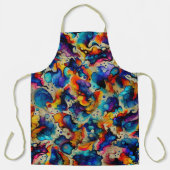 Farbige flüssige Tinte Schürze (Vorderseite)