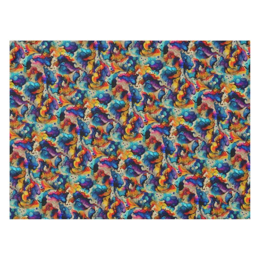 Farbige flüssige Tinte Tischdecke (Vorderseite (Horizontal))