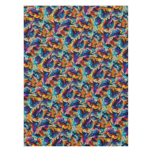 Farbige flüssige Tinte Tischdecke (Vorderseite)