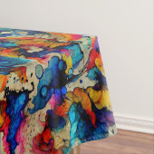 Farbige flüssige Tinte Tischdecke (Beispiel)