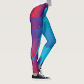 Farbige Flüssiggalaxie Leggings (Rechts)