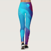 Farbige Flüssiggalaxie Leggings (Rückseite)