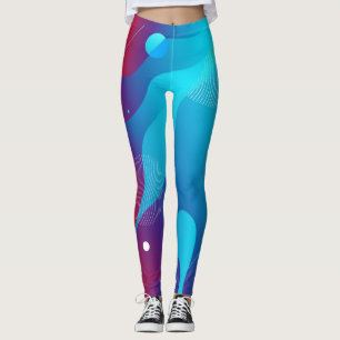 Farbige Flüssiggalaxie Leggings