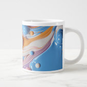 Farbige Flüssigkeit mit Blasen Jumbo-Tasse (Rechts)