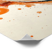 farbige Flüssigkeit Poster (Ecke)