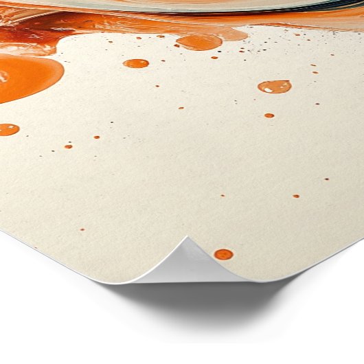 farbige Flüssigkeit Poster (Ecke)