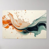 farbige Flüssigkeit Poster (Vorne)