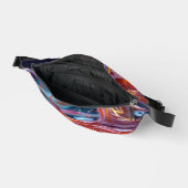 Farbige Flüssigkeiten spritzen Bauchtasche (Offen)