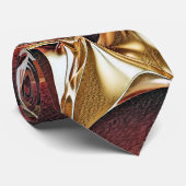 Farbige Flüssigkeitswellen geometrisches abstrakte Krawatte (Gerollt)