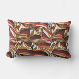 Farbige Flüssigkeitswellen geometrisches abstrakte Lendenkissen