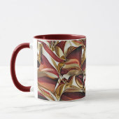 Farbige Flüssigkeitswellen geometrisches abstrakte Tasse (Links)