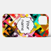 Farbige Formen abstraktes Design Case-Mate iPhone Hülle (Rückseite (Horizontal))