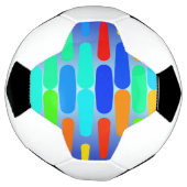 Farbige Formen abstraktes Design Fußball (Gedreht)