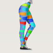 Farbige Formen abstraktes Design Leggings (Rechts)