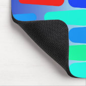 Farbige Formen abstraktes Design Mousepad (Ecke)