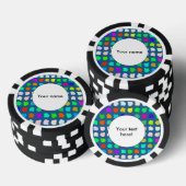 Farbige Formen abstraktes Design Pokerchips (Stapel)