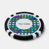 Farbige Formen abstraktes Design Pokerchips (Einzeln)