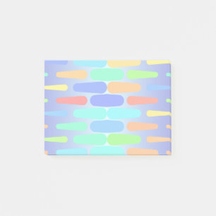 Farbige Formen abstraktes Design Post-it Klebezettel