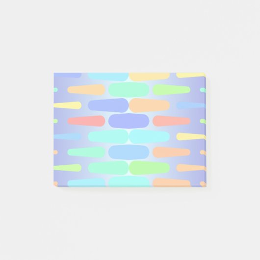 Farbige Formen abstraktes Design Post-it Klebezettel (Vorderseite)