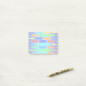 Farbige Formen abstraktes Design Post-it Klebezettel (Auf Schreibtisch)