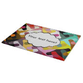 Farbige Formen abstraktes Design Schneidebrett (Ecke)