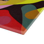 Farbige Formen abstraktes Design Schneidebrett (Ecke)