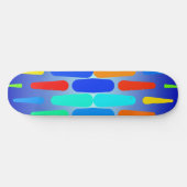 Farbige Formen abstraktes Design Skateboard (Horizontal)