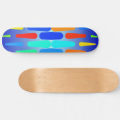 Farbige Formen abstraktes Design Skateboard (Horizontal)