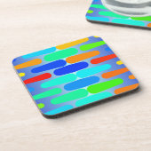 Farbige Formen abstraktes Design Untersetzer (Linke Seite)