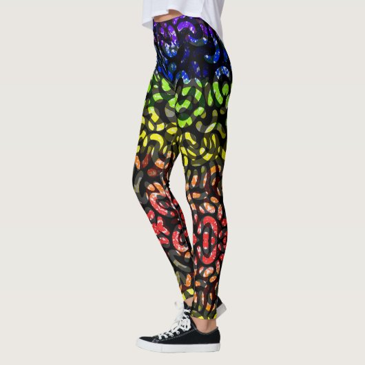 Farbige Formen - AOP Leggings (Links)