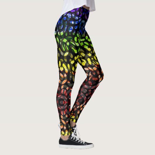 Farbige Formen - AOP Leggings (Rechts)