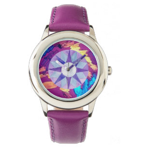 Farbige Formen beobachten Armbanduhr