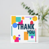 Farbige Formen dank Karte (Stehend Vorderseite)