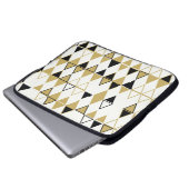 Farbige Formen, geometrisch abstraktes Muster Laptopschutzhülle (Vorne Knopf)