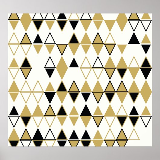 Farbige Formen, geometrisch abstraktes Muster Poster (Vorne)