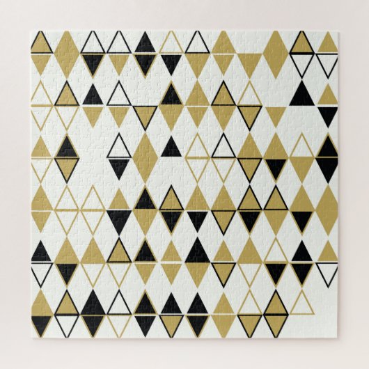 Farbige Formen, geometrisch abstraktes Muster Puzzle (Vertikal)