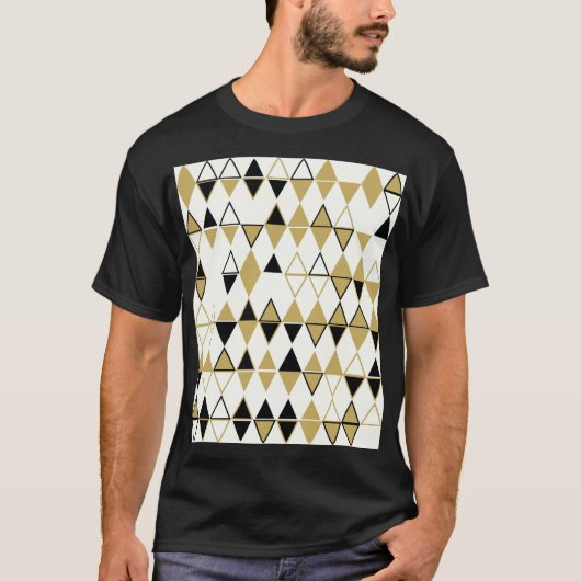 Farbige Formen, geometrisch abstraktes Muster T-Shirt (Vorderseite)