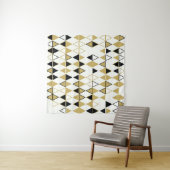 Farbige Formen, geometrisch abstraktes Muster Wandteppich (Beispiel (Horizontal))