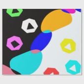Farbige Formen Geschenkpapier (Flach)