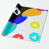 Farbige Formen Geschenkpapier (Ungerollt)