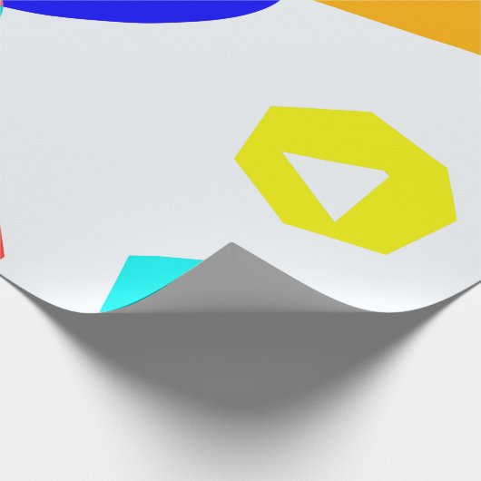 Farbige Formen Geschenkpapier (Ecke)