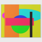 Farbige Formen Geschenkpapier (Flach)