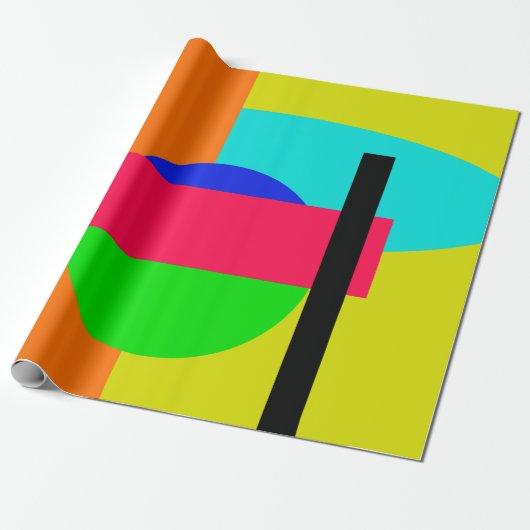 Farbige Formen Geschenkpapier (Ungerollt)