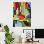 Farbige Formen (I) von August Macke Poster (Heimbüro)