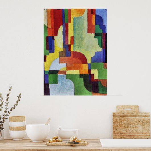 Farbige Formen (I) von August Macke Poster (Küche)